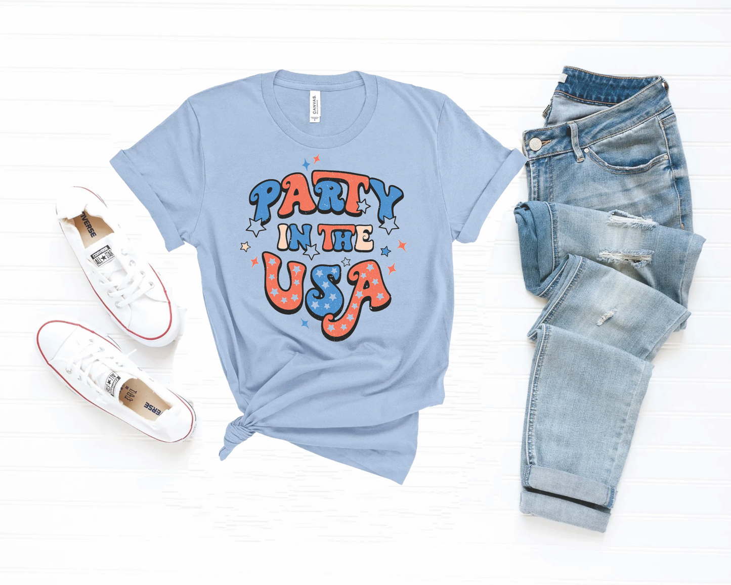 PARTY IN THE USA - LIGHT BLUE
